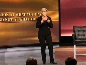 Suze Orman asks people to be grateful for what they have.