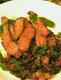 Grilled Flank Steak with Chipotle Chili Paprika Rub and Chimichurri