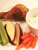 Tyler Florence's Crispy Chicken Drumsticks with Ranch Dressing